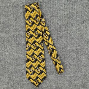 Missouri Tigers Neck Tie Mens One Size Yellow Black NCAA Football Larson Mizzou